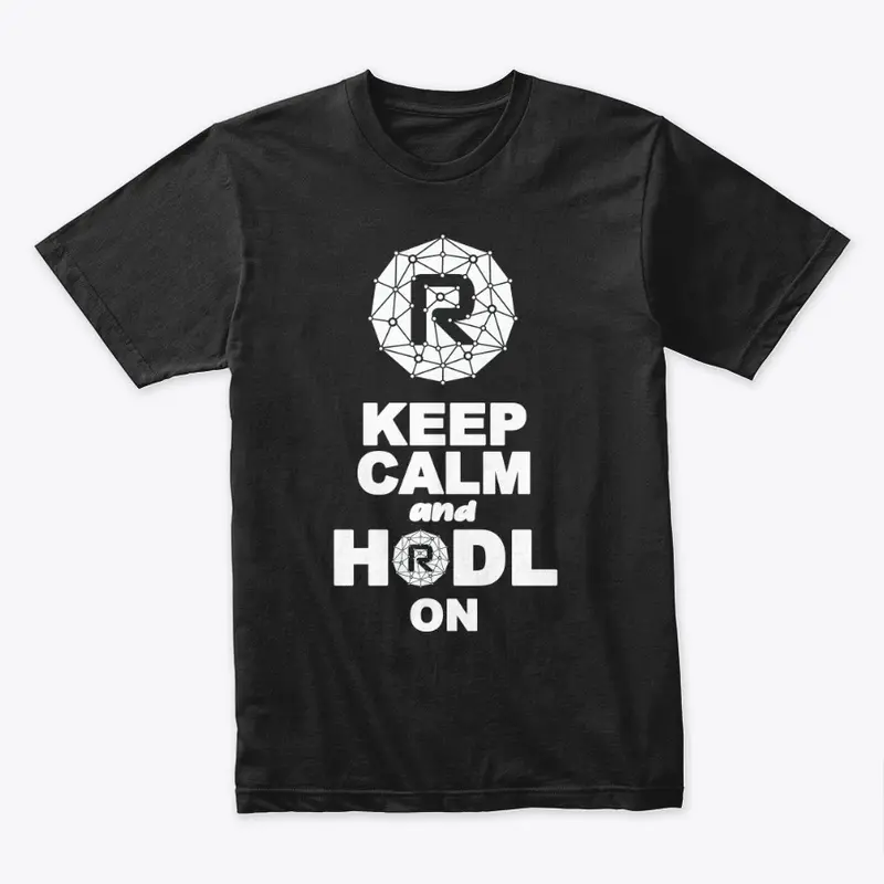 Keep Calm and HODL ON BLACK